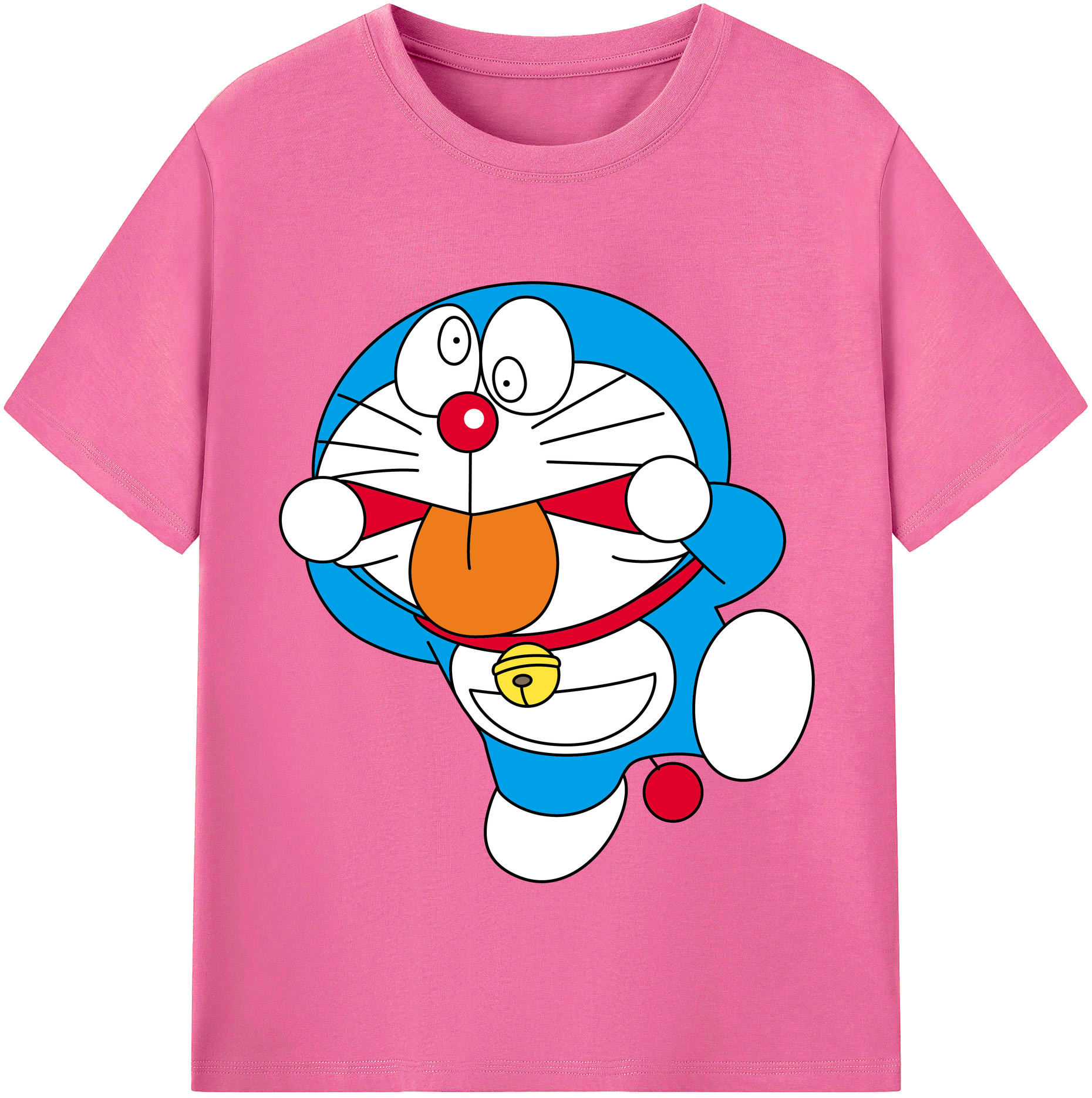 （画像用） ドラえもん Doraemon レディースカジュアルプリントTシャツ（綿100％）